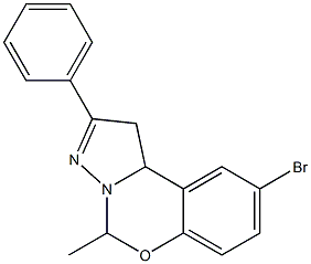 9-bromo-5-methyl-2-phenyl-1,10b-dihydropyrazolo[1,5-c][1,3]benzoxazine