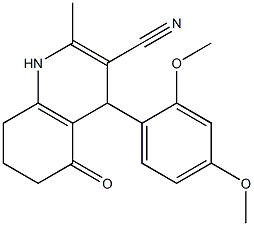 4-(2,4-dimethoxyphenyl)-2-methyl-5-oxo-1,4,5,6,7,8-hexahydro-3-quinolinecarbonitrile|