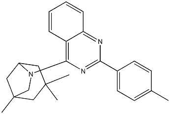 2-(4-methylphenyl)-4-(1,3,3-trimethyl-6-azabicyclo[3.2.1]oct-6-yl)quinazoline Struktur