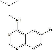 N-(6-bromo-4-quinazolinyl)-N-isobutylamine Structure