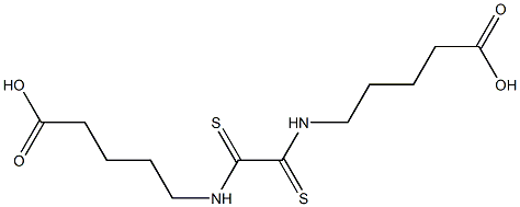 5-({2-[(4-carboxybutyl)amino]-2-thioxoethanethioyl}amino)pentanoic acid Structure