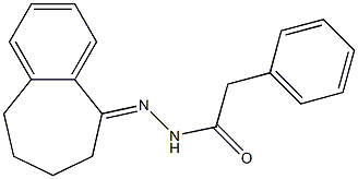 2-phenyl-N'-(6,7,8,9-tetrahydro-5H-benzo[a]cyclohepten-5-ylidene)acetohydrazide Struktur
