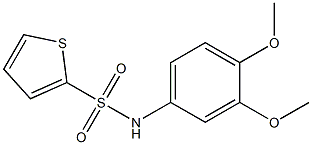 N-[3,4-bis(methyloxy)phenyl]thiophene-2-sulfonamide Struktur