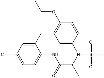  N-(4-chloro-2-methylphenyl)-2-[4-ethoxy(methylsulfonyl)anilino]propanamide