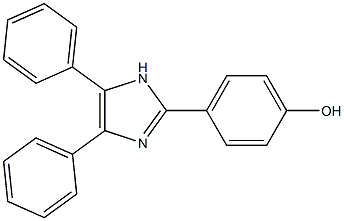4-(4,5-diphenyl-1H-imidazol-2-yl)phenol,,结构式