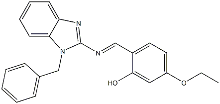  2-{[(1-benzyl-1H-benzimidazol-2-yl)imino]methyl}-5-ethoxyphenol