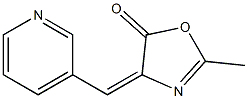 2-methyl-4-(3-pyridinylmethylene)-1,3-oxazol-5(4H)-one,,结构式