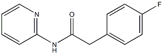 2-(4-fluorophenyl)-N-(2-pyridinyl)acetamide Struktur