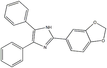 2-(1,3-benzodioxol-5-yl)-4,5-diphenyl-1H-imidazole Structure