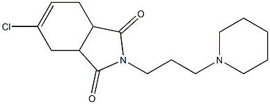 5-chloro-2-[3-(1-piperidinyl)propyl]-3a,4,7,7a-tetrahydro-1H-isoindole-1,3(2H)-dione,,结构式