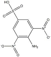 4-amino-3,5-bisnitrobenzenesulfonic acid Struktur