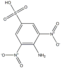 4-amino-3,5-bisnitrobenzenesulfonic acid 化学構造式