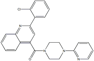  2-(2-chlorophenyl)-4-{[4-(2-pyridinyl)-1-piperazinyl]carbonyl}quinoline