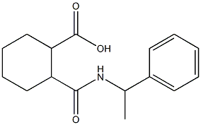 2-{[(1-phenylethyl)amino]carbonyl}cyclohexanecarboxylic acid Struktur