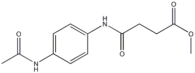 methyl 4-[4-(acetylamino)anilino]-4-oxobutanoate Structure
