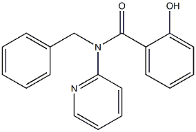 N-benzyl-2-hydroxy-N-(2-pyridinyl)benzamide Structure