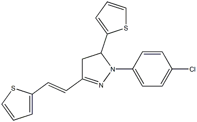  1-(4-chlorophenyl)-5-(2-thienyl)-3-[2-(2-thienyl)vinyl]-4,5-dihydro-1H-pyrazole