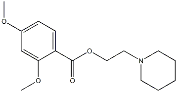 2-(1-piperidinyl)ethyl 2,4-dimethoxybenzoate Structure
