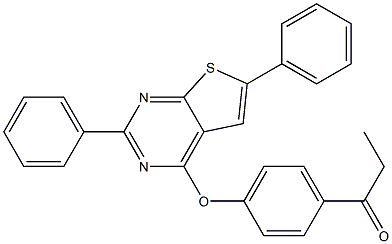  1-{4-[(2,6-diphenylthieno[2,3-d]pyrimidin-4-yl)oxy]phenyl}-1-propanone