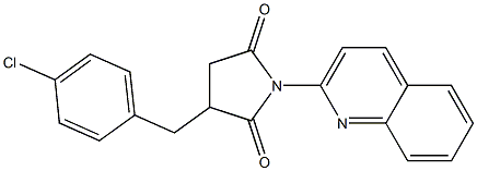 3-(4-chlorobenzyl)-1-(2-quinolinyl)-2,5-pyrrolidinedione