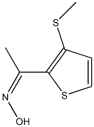 1-[3-(methylsulfanyl)thien-2-yl]ethanone oxime Structure