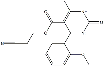2-cyanoethyl 4-(2-methoxyphenyl)-6-methyl-2-oxo-1,2,3,4-tetrahydro-5-pyrimidinecarboxylate