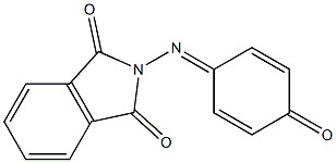 2-[(4-oxo-2,5-cyclohexadien-1-ylidene)amino]-1H-isoindole-1,3(2H)-dione 化学構造式