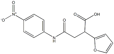 4-{4-nitroanilino}-4-oxo-3-tetrahydro-2-furanylbutanoic acid Structure