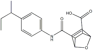 3-[(4-sec-butylanilino)carbonyl]-7-oxabicyclo[2.2.1]hept-5-ene-2-carboxylic acid Structure