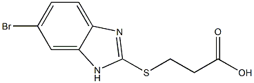 3-[(6-bromo-1H-benzimidazol-2-yl)sulfanyl]propanoic acid Structure