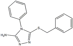 5-(benzylsulfanyl)-4-phenyl-4H-1,2,4-triazol-3-amine Struktur