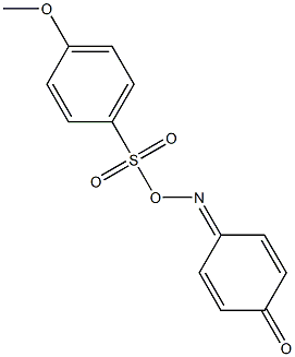 4-{[(4-methoxyphenyl)sulfonyl]oxyimino}-2,5-cyclohexadien-1-one Struktur