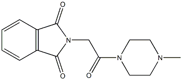 2-[2-(4-methyl-1-piperazinyl)-2-oxoethyl]-1H-isoindole-1,3(2H)-dione Struktur