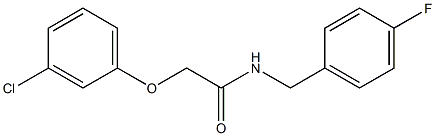  2-(3-chlorophenoxy)-N-(4-fluorobenzyl)acetamide