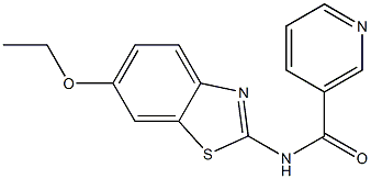 N-(6-ethoxy-1,3-benzothiazol-2-yl)nicotinamide Structure