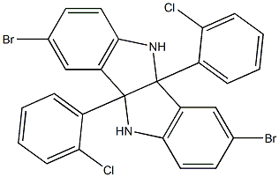  3,8-dibromo-4b,9b-bis(2-chlorophenyl)-4b,5,9b,10-tetrahydroindolo[3,2-b]indole