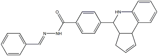  4-(3a,4,5,9b-tetrahydro-3H-cyclopenta[c]quinolin-4-yl)-N'-benzylidenebenzohydrazide