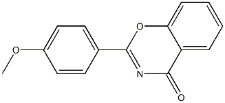 2-(4-methoxyphenyl)-4H-1,3-benzoxazin-4-one 结构式