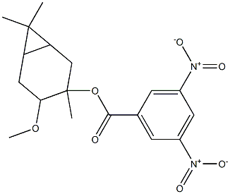 4-methoxy-3,7,7-trimethylbicyclo[4.1.0]hept-3-yl 3,5-dinitrobenzoate|