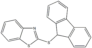 2-(9H-fluoren-9-ylsulfanyl)-1,3-benzothiazole 结构式