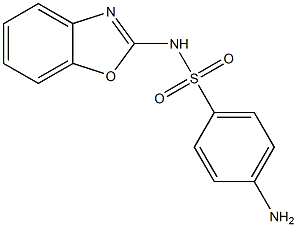 4-amino-N-(1,3-benzoxazol-2-yl)benzenesulfonamide 结构式