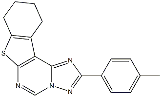 2-(4-methylphenyl)-8,9,10,11-tetrahydro[1]benzothieno[3,2-e][1,2,4]triazolo[1,5-c]pyrimidine Structure