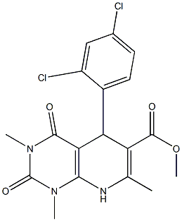 methyl 5-(2,4-dichlorophenyl)-1,3,7-trimethyl-2,4-dioxo-1,2,3,4,5,8-hexahydropyrido[2,3-d]pyrimidine-6-carboxylate