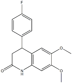 4-(4-fluorophenyl)-6,7-dimethoxy-3,4-dihydro-2(1H)-quinolinone