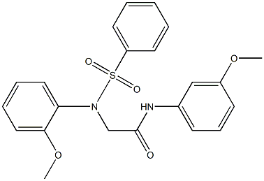 N-(3-methoxyphenyl)-2-[2-methoxy(phenylsulfonyl)anilino]acetamide