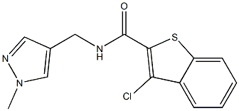  3-chloro-N-[(1-methyl-1H-pyrazol-4-yl)methyl]-1-benzothiophene-2-carboxamide