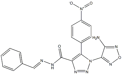 1-(4-amino-1,2,5-oxadiazol-3-yl)-N'-benzylidene-5-{4-nitrophenyl}-1H-1,2,3-triazole-4-carbohydrazide