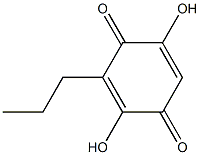 2,5-Dihydroxy-3-propyl-bezoquinone Structure