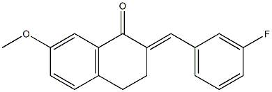 2-(3-fluorobenzylidene)-7-methoxy-3,4-dihydro-1(2H)-naphthalenone