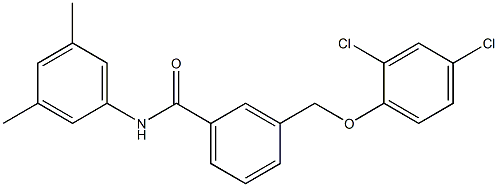 3-[(2,4-dichlorophenoxy)methyl]-N-(3,5-dimethylphenyl)benzamide Struktur
